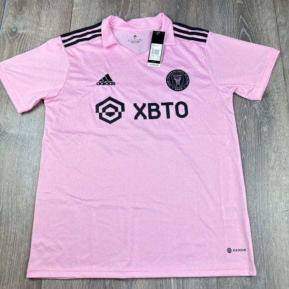 adidas Other - Men’s Adidas Inter Miami CF 22/23 Home Jersey Pink Soccer Size XL IB5026